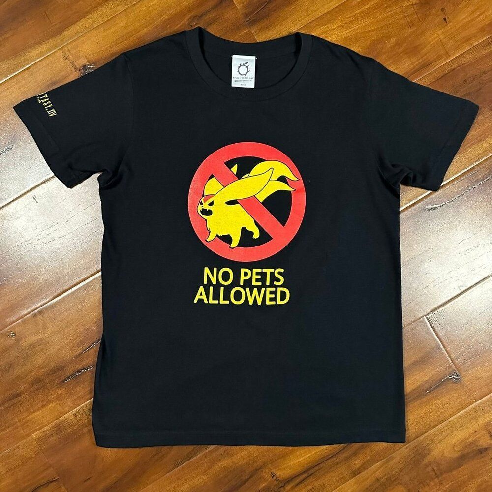 Final Fantasy XIV 14 Video Game Promo T-Shirt Mens Size Small Tee Black No Pets